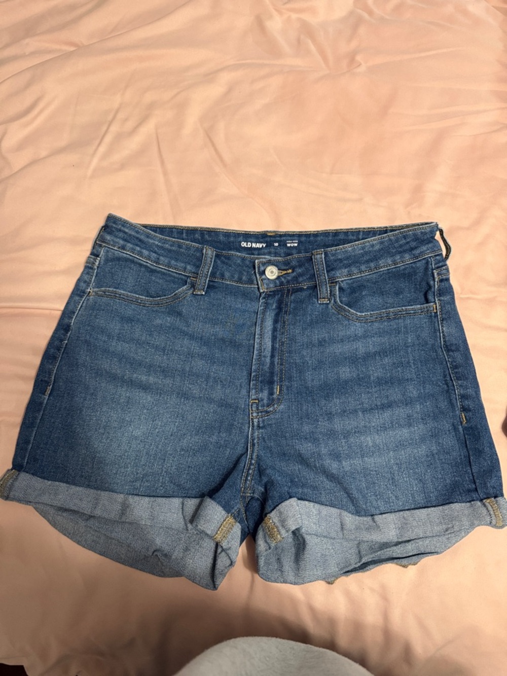 Old Navy Blue Rolled Cuff Denim Shorts